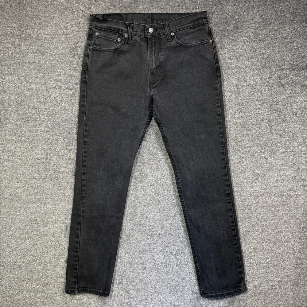 Levi's 511 Jeans Mens 32x30 Slim Fit Black Stretch Denim